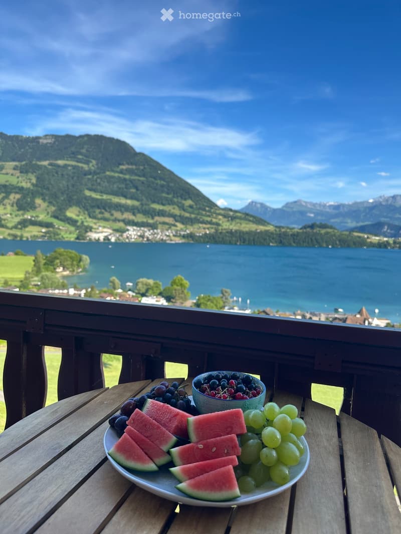 5,5 Zimmer Wohnung mit See- & Bergblick in Merlischachen (7)