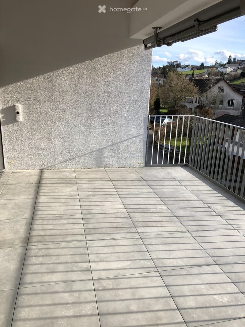 Ruhige 3 1/2-Dachwohnung, Sicht ins Grüne (2)