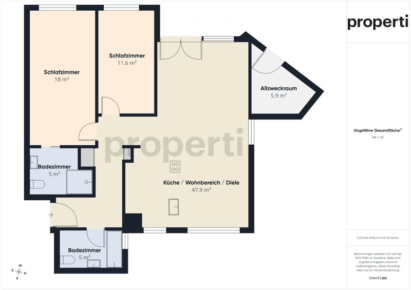 Moderne und grosszügige 3.5 Zimmer WHG in Adliswil (5)
