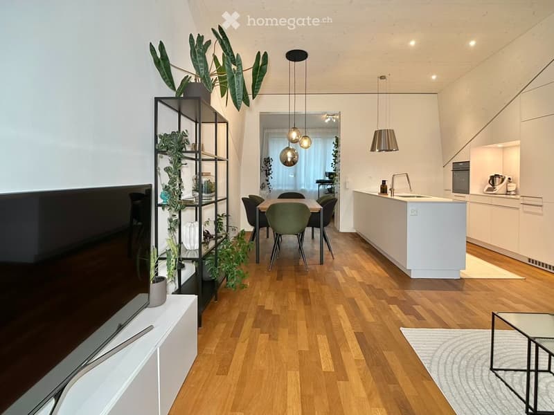 Befristet, möbliert: Moderne Maisonette mit Dachgarten (2)