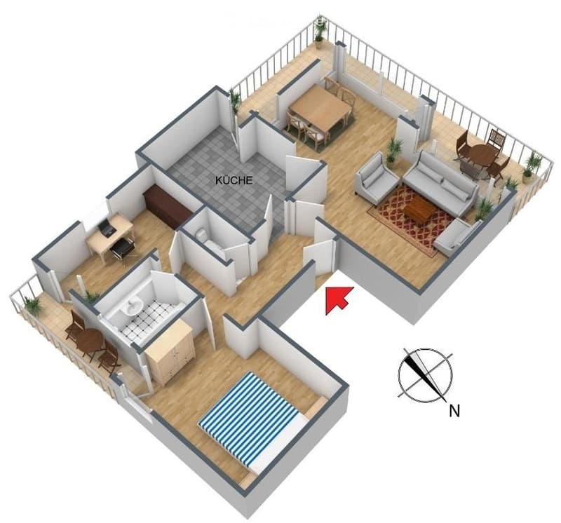 Wohnung 3 Zimmer am Waldrand (5)