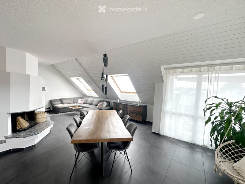 4.5 Zimmer Dach-Maisonette Wohnung mit 159 m2 zu Vermieten (2)