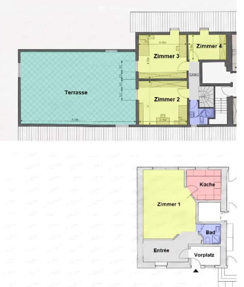 4.5-Zimmer-Maisonettewohnung mit 60 m2 Pergola (5)