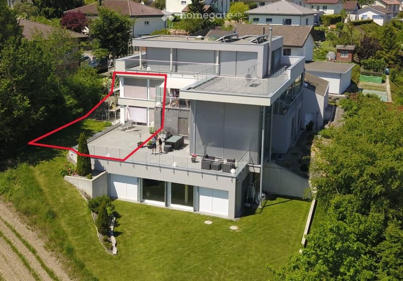 Moderne 3,5-Zimmer-Wohnung mit Terrasse, Garten & Aussicht (5)