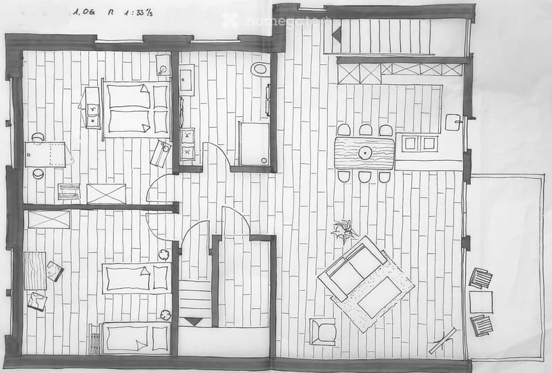 170 m2 auf 2 Etagen, 4,5 Zimmer, modern, zentral, ruhig (2)