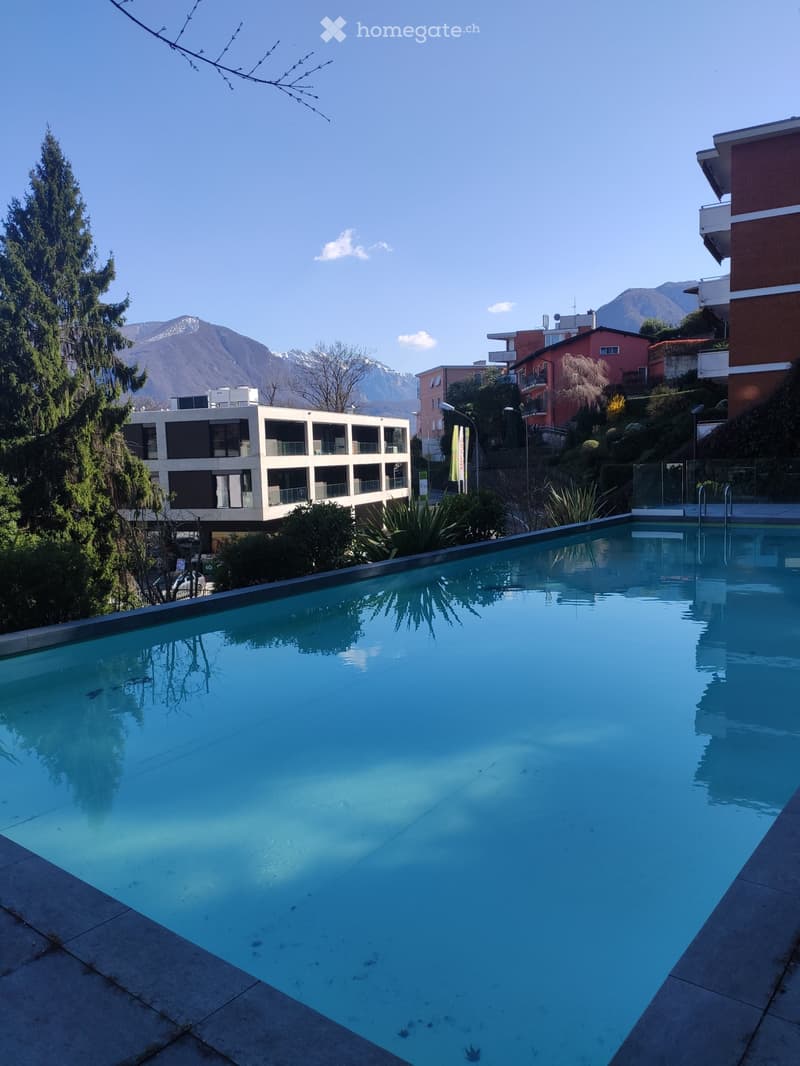 Appartamento 1.5 con piscina vicino la stazione di Lugano (2)