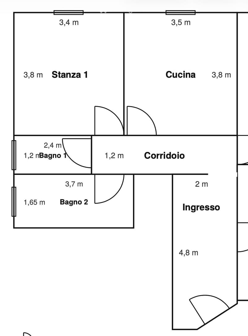 Stanza in appartamento/ufficio - tutte utenze incluse (1)