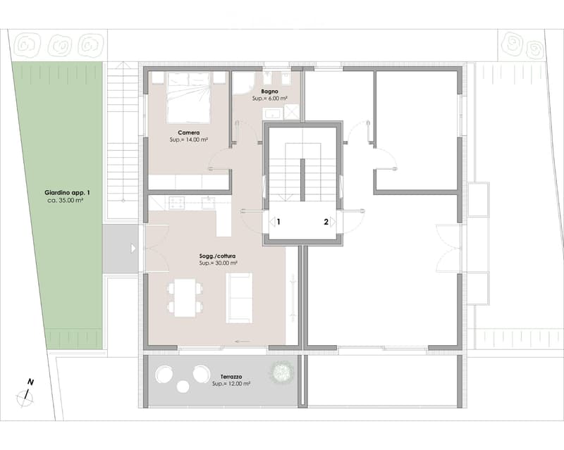 Affittasi appartamento 2.5 locali con giardino (11)