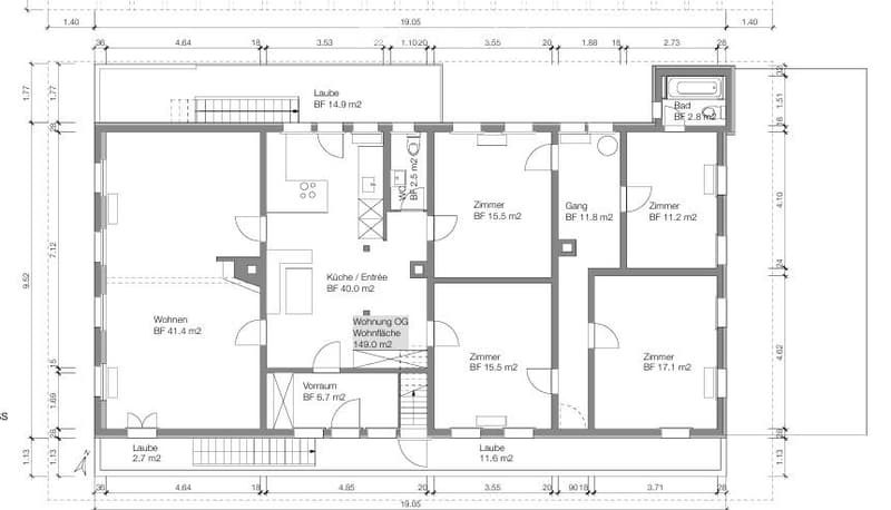 Grosszügige 5,5-Zimmerwohnung in Mittelhäusern (3)