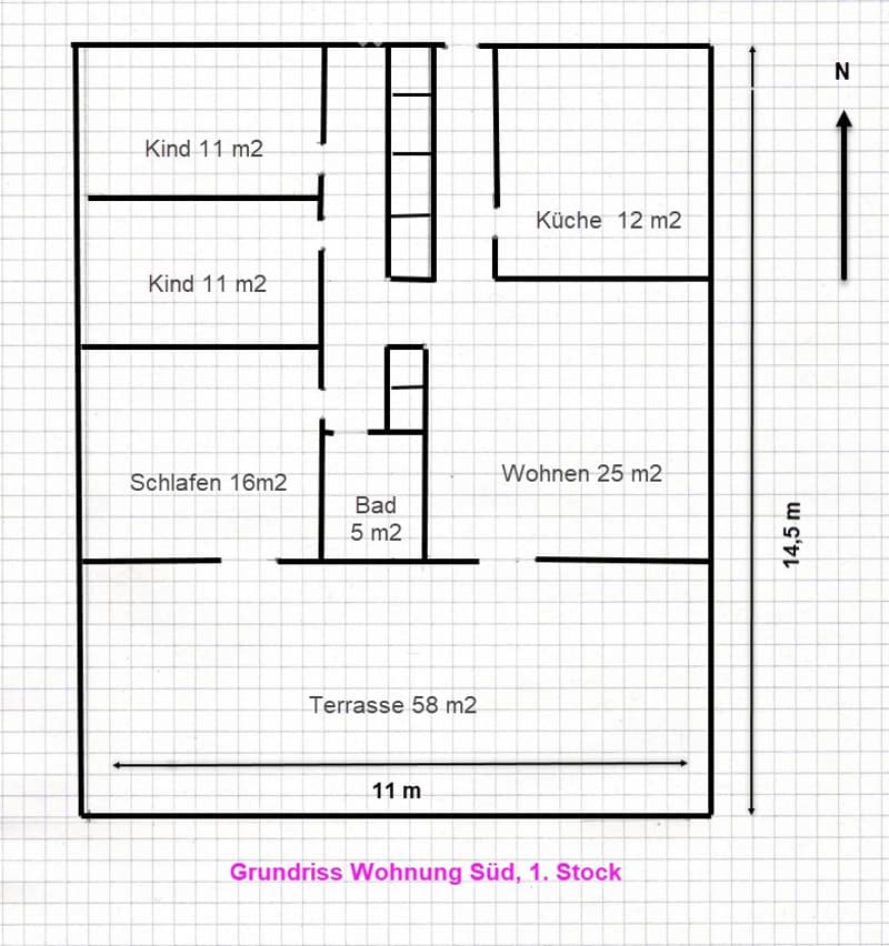 Geräumige 4.5 Zimmer Wohnung im Dorfzentrum von Plaffeien (2)