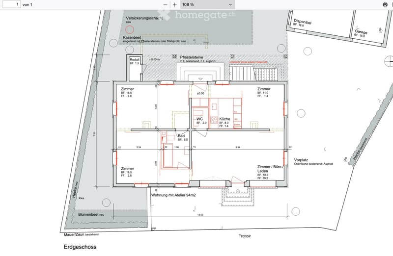 schöne 4 -Zimmer Altbauwohnung mit Gartenmitbenützung im EG (4)