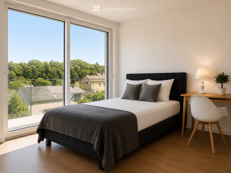 Appartement moderne meublé avec vue sur le lac (4)