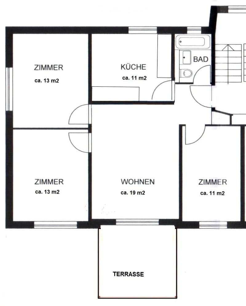 Renovierte 4.5 Zimmerwohnung mit grosser Terrasse (5)