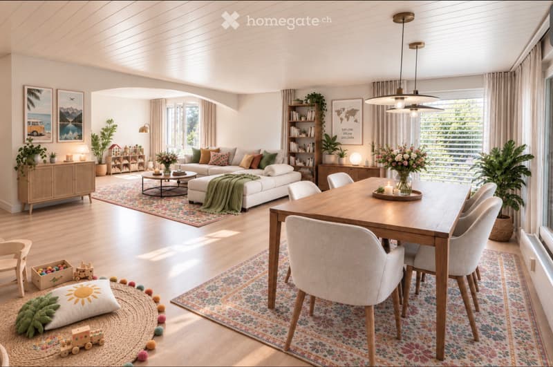 4.5 Zimmer Wohnung mit viel Gestaltungspotenzial in Belp (1)