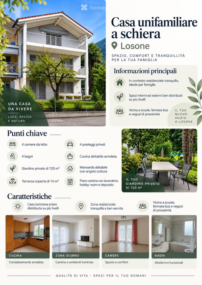 LOSONE AFFITTASI AMPIA CASA UNIFAMILIARE CON GIARDINO (1)