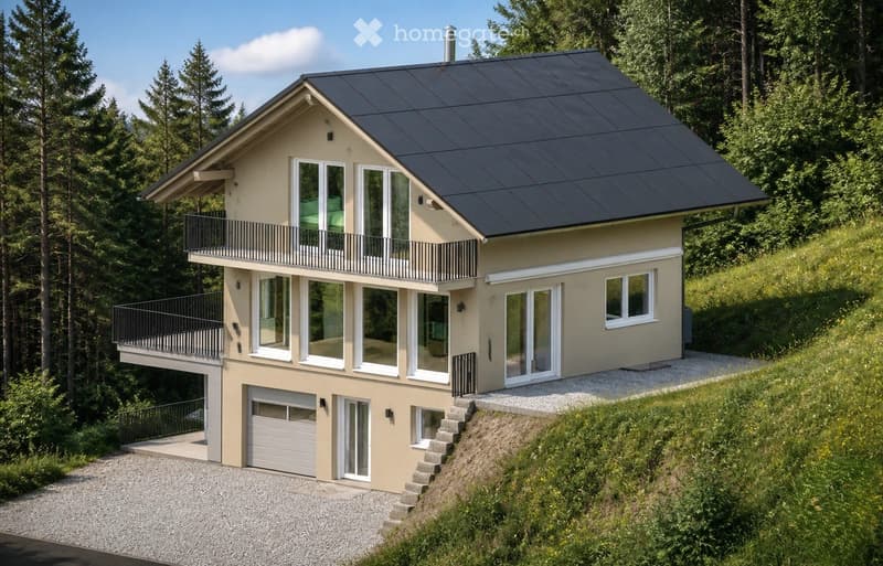 Exklusives 4 1/2 Zimmer Haus am Waldrand mit Alpensicht (1)