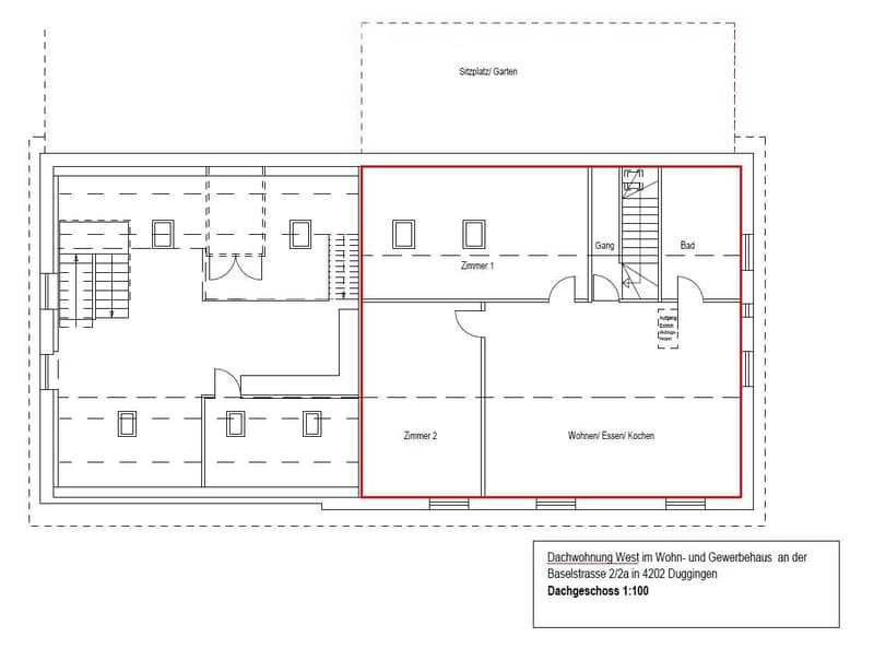 Moderne 3.5 Zimmer-Dachwohnung mit Innenhof (4)