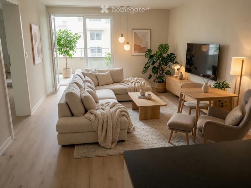 2½ Zimmer Wohnung Parterre mit Sitzplatz (5)