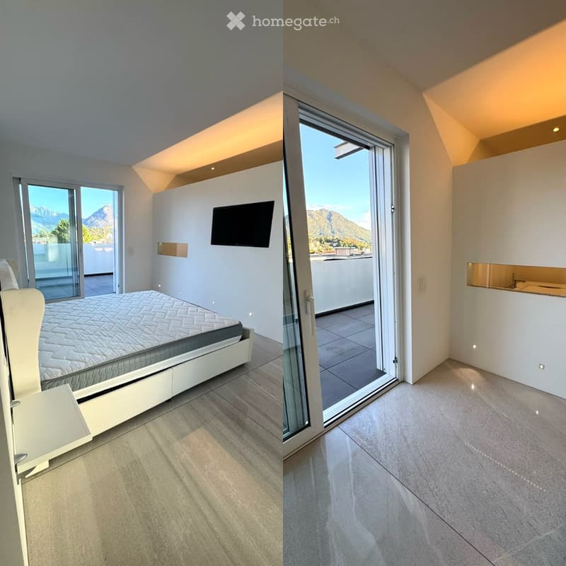 Duplex contemporaneo ammobiliato con vista San Salvatore (5)