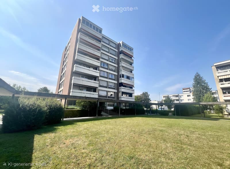 Per sofort 3.5 Z. Wohnung mit herrlicher Aussicht und Garage (1)