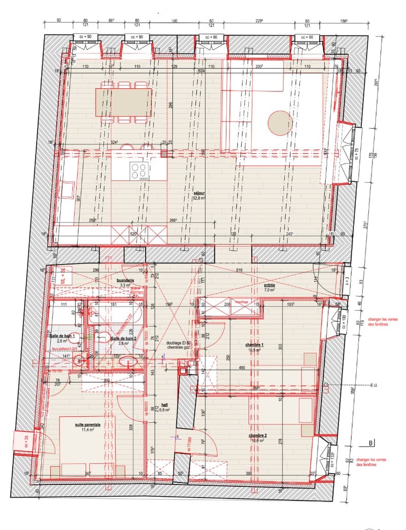 Appartement de 4,5 pièces entièrement rénové à Lens (5)