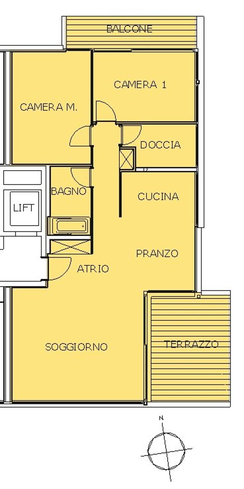 3.5 locali moderno con terrazza e aria condizionata (3)