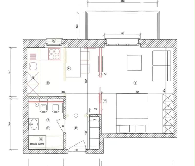 Affittasi 2 locali con garage a 950.- (5)