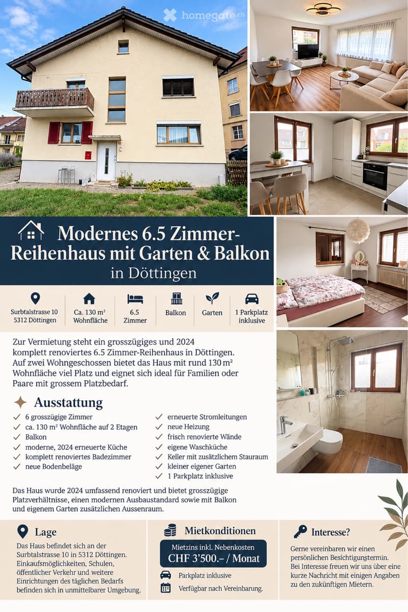 Modernes 6.5 Zimmer Reihenhaus (1)