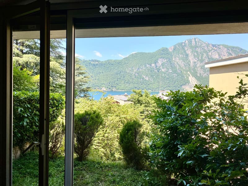 Bissone grazioso monolocale con giardino (3)
