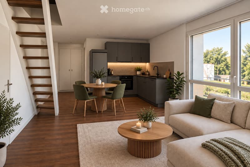Charmante 3-Zimmer-Maisonettewohnung in Kirchberg (1)