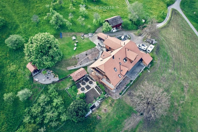 Charmante 4½-Zimmer-Wohnung (180m2) im Grünen in Burgistein (1)