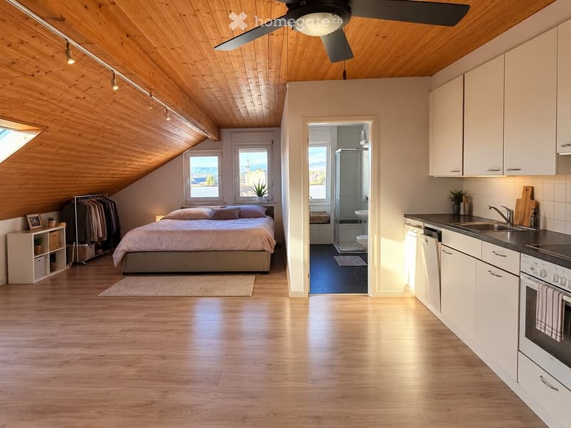1.5-Zimmer-Dachwohnung per sofort in Baar frei (1)
