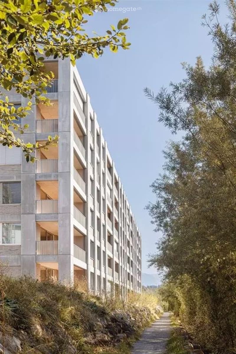 Moderne 3.5-Zimmer-Wohnung mit grossem Balkon zum Fluss (1)