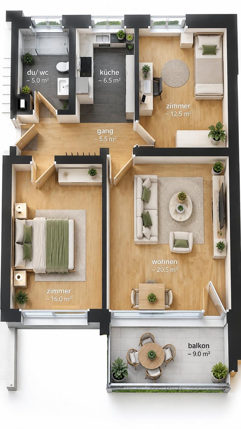 Nachmieter gesucht Helle 3,5-Zimmer-Wohnung mit Balkon (5)