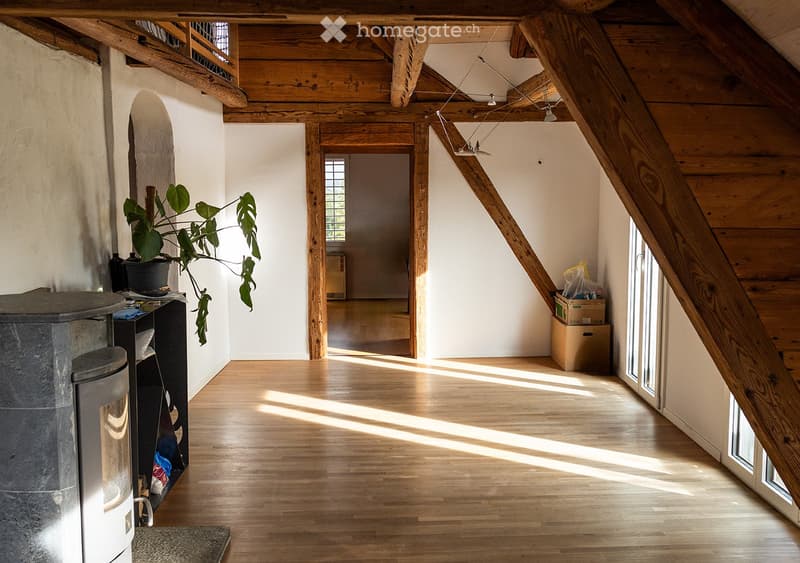 Charmante 3.5 Dachwohnung, Balkon und Bergblick (4)