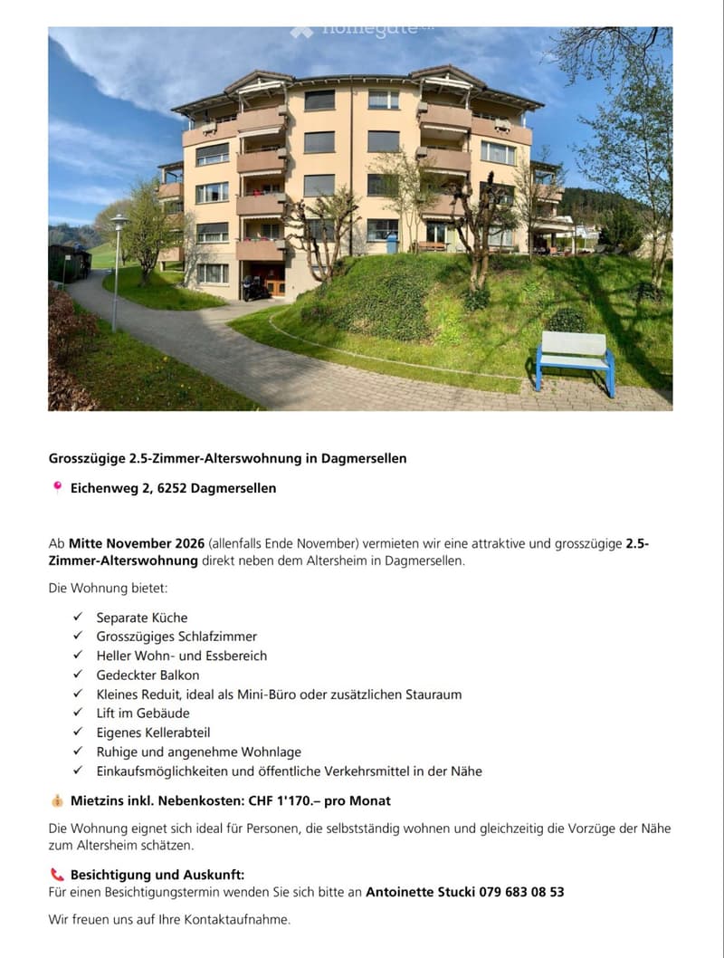 2.5 Zimmer- Alterswohnung (1)