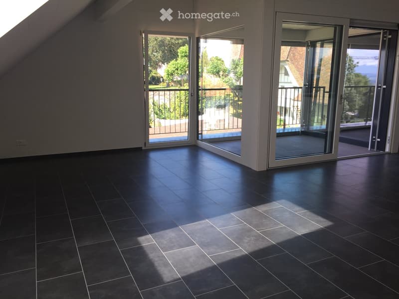 Sehr grosse 3.5 Zimmerwohnung mit Sicht auf Alpen, Murtensee (2)