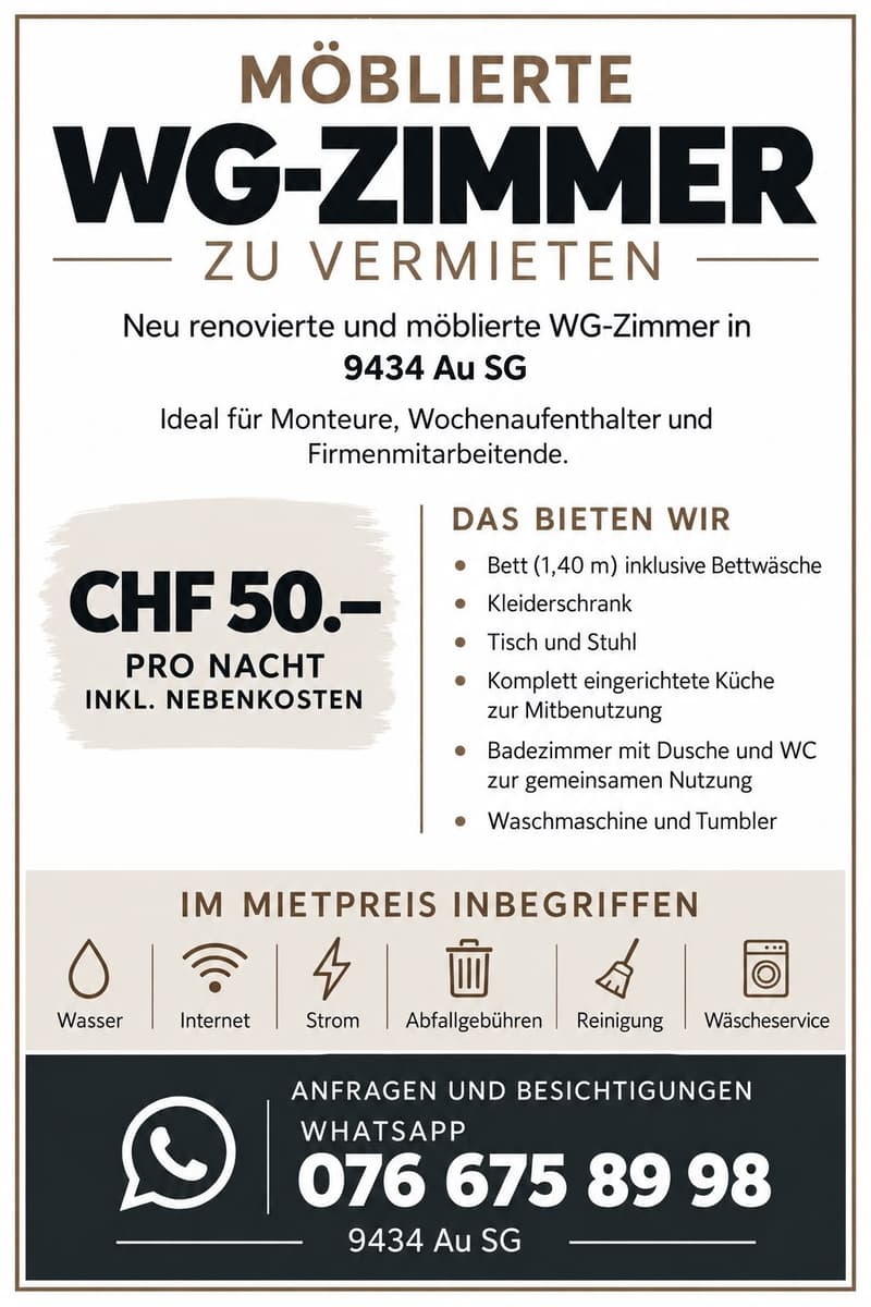 WG Zimmer Möbiliert (2)