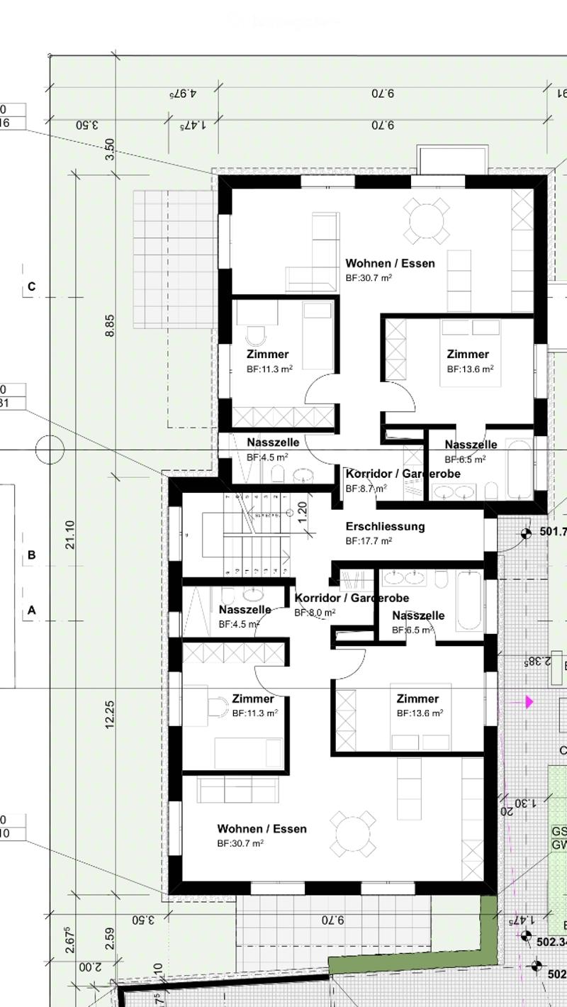 Moderne 3.5 Zimmer Wohnung mit Garten per sofort (3)