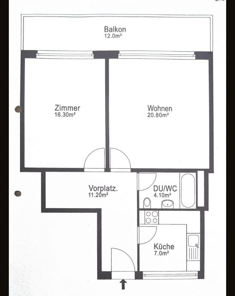 Renovierte 2 Zimmerwohnung direkt am Wald und doch zentral (5)