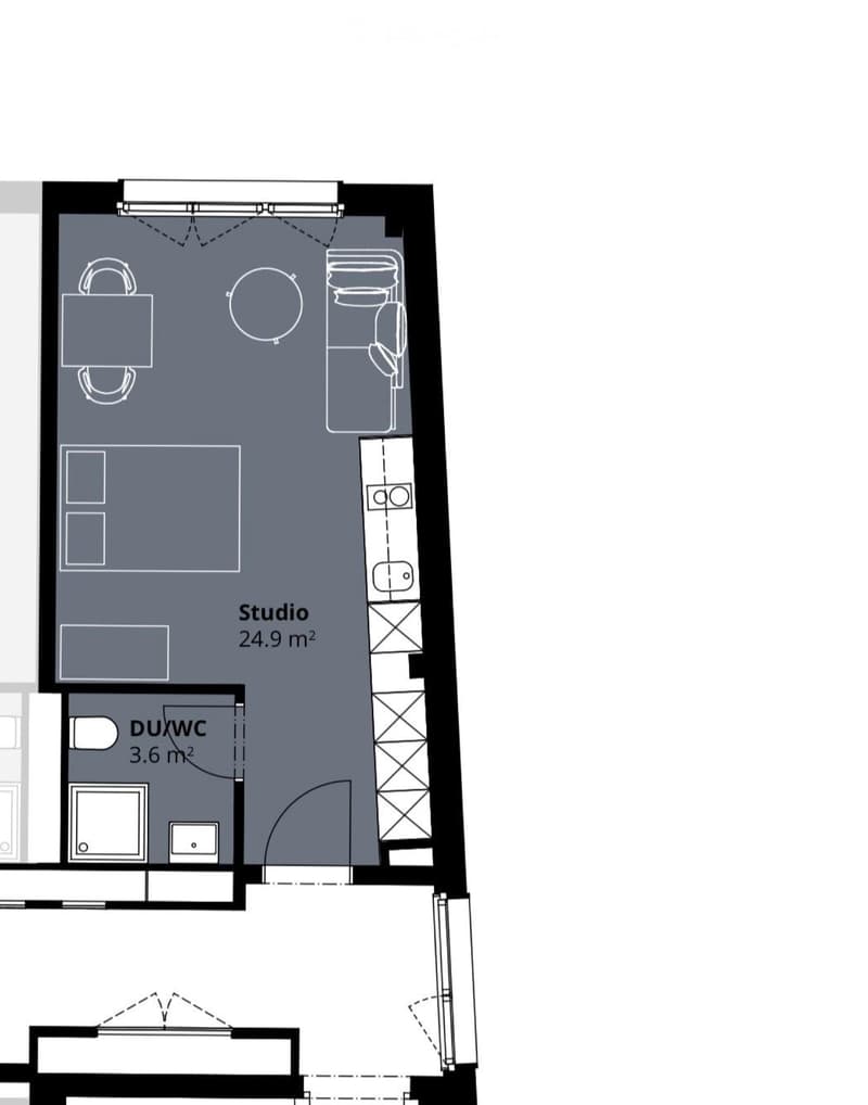 Studio zu vermieten in Horw ab 1.11 oder 1.12 (1)