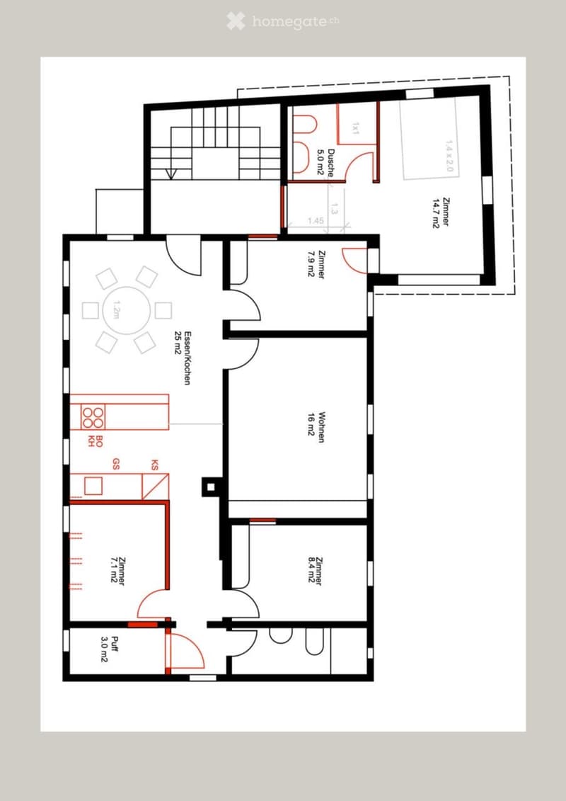 Altbauwohnung im Herzen von Schwyz (4)