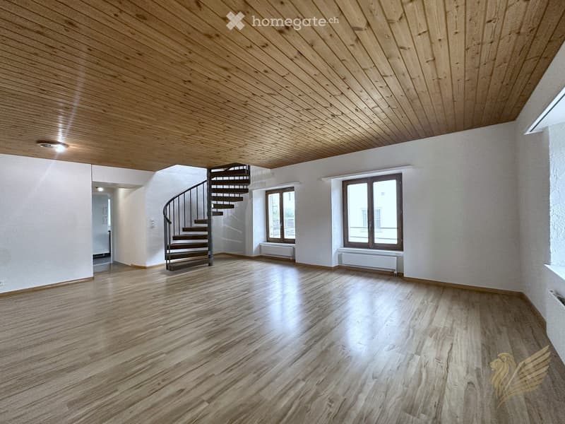 3½-Zi-Maisonette mit Wendeltreppe, 9 Min. nach Olten (1)