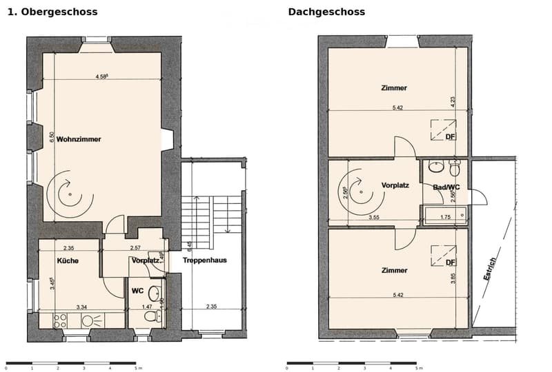 3½-Zi-Maisonette mit Wendeltreppe, 9 Min. nach Olten (5)