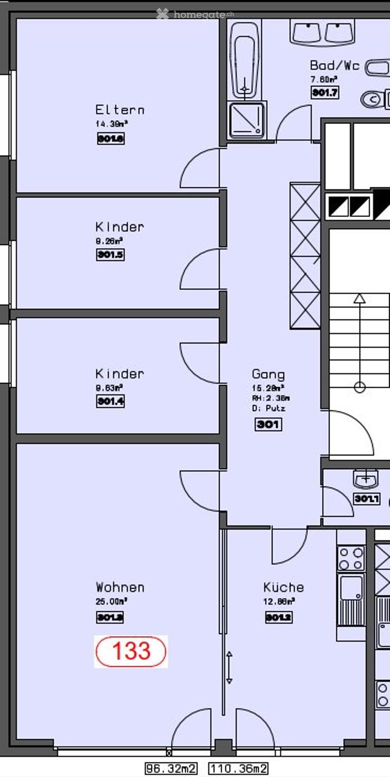 4.5-ZWohnung mit grossem Balkon an zentraler Lage in Naters (4)