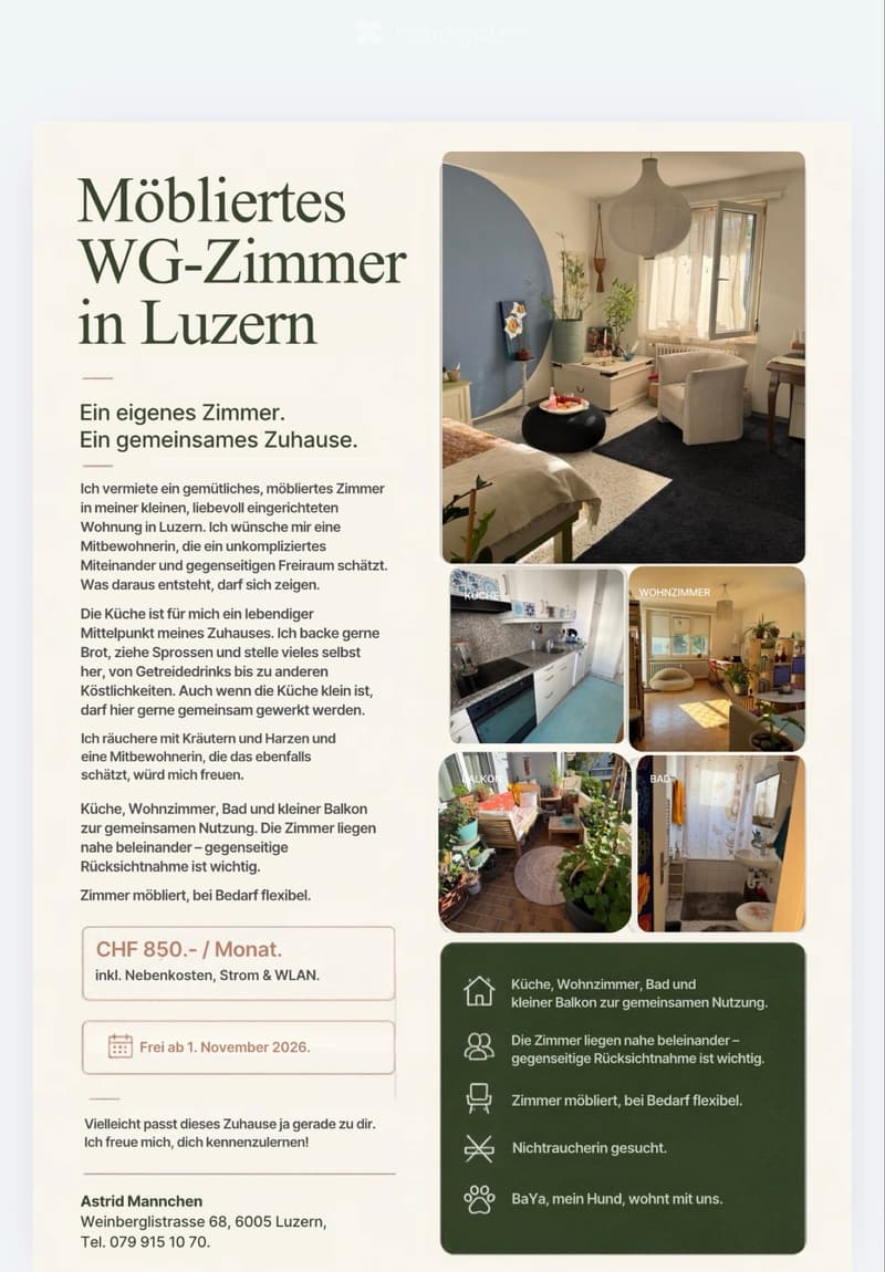 WG Zimmer mit Hund im Haushalt (1)