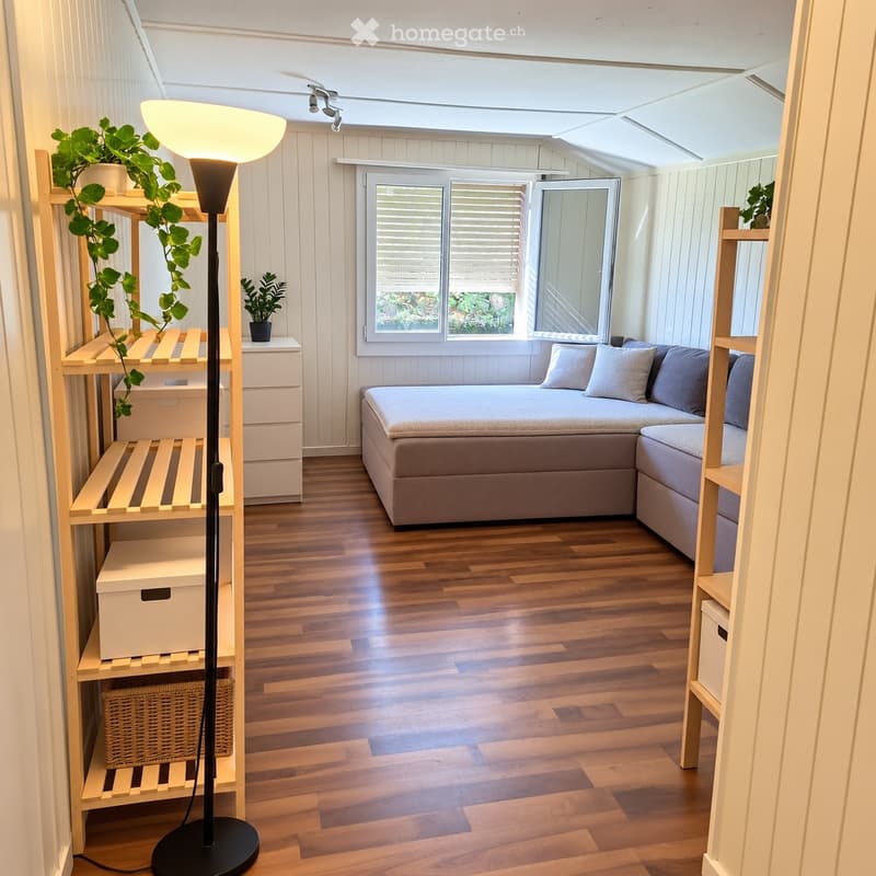 Charmantes 1-Zimmer-Studio in Heimberg + Parkplatz & Keller (1)