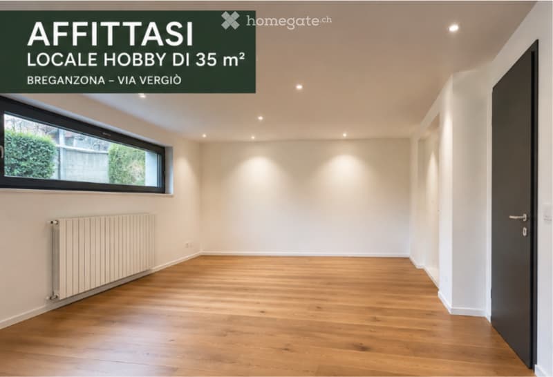 AFFITTASI LOCALE HOBBY DI 35 m² BREGANZONA, VIA VERGIÒ (1)