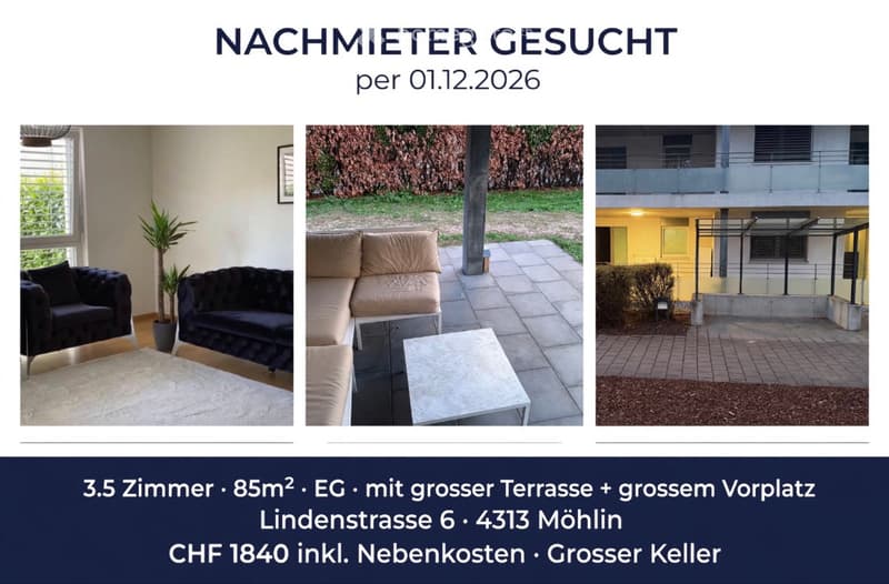 NACHMIETER GESUCHT per 01.12.2026 - 4313 Möhlin (1)