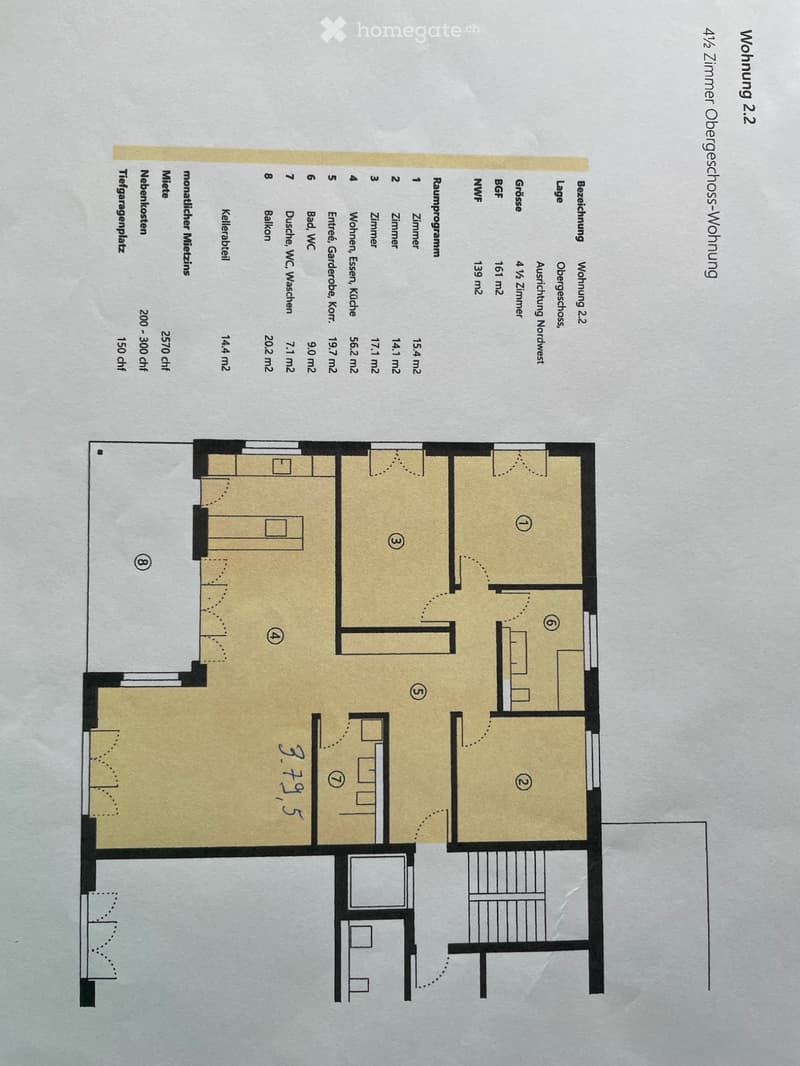 Nachmieter gesucht für 4.5 Zimmerwohnung (4)